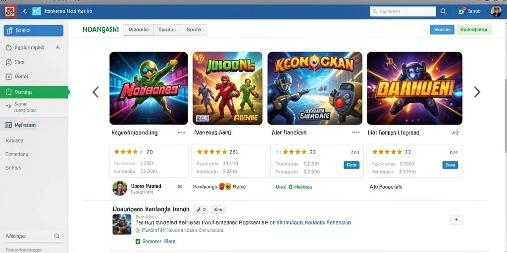 Screenshot menunjukkan karakter utama dalam petualangan.