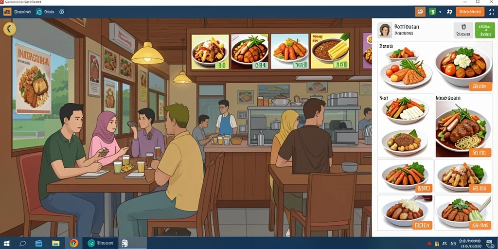 Tampilan awal game yang menarik dan penuh warna.